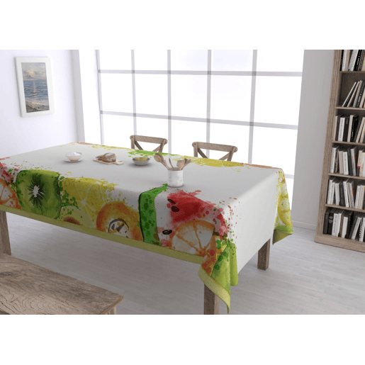 Toalha de mesa antimanchas MACKAY 150x150cm