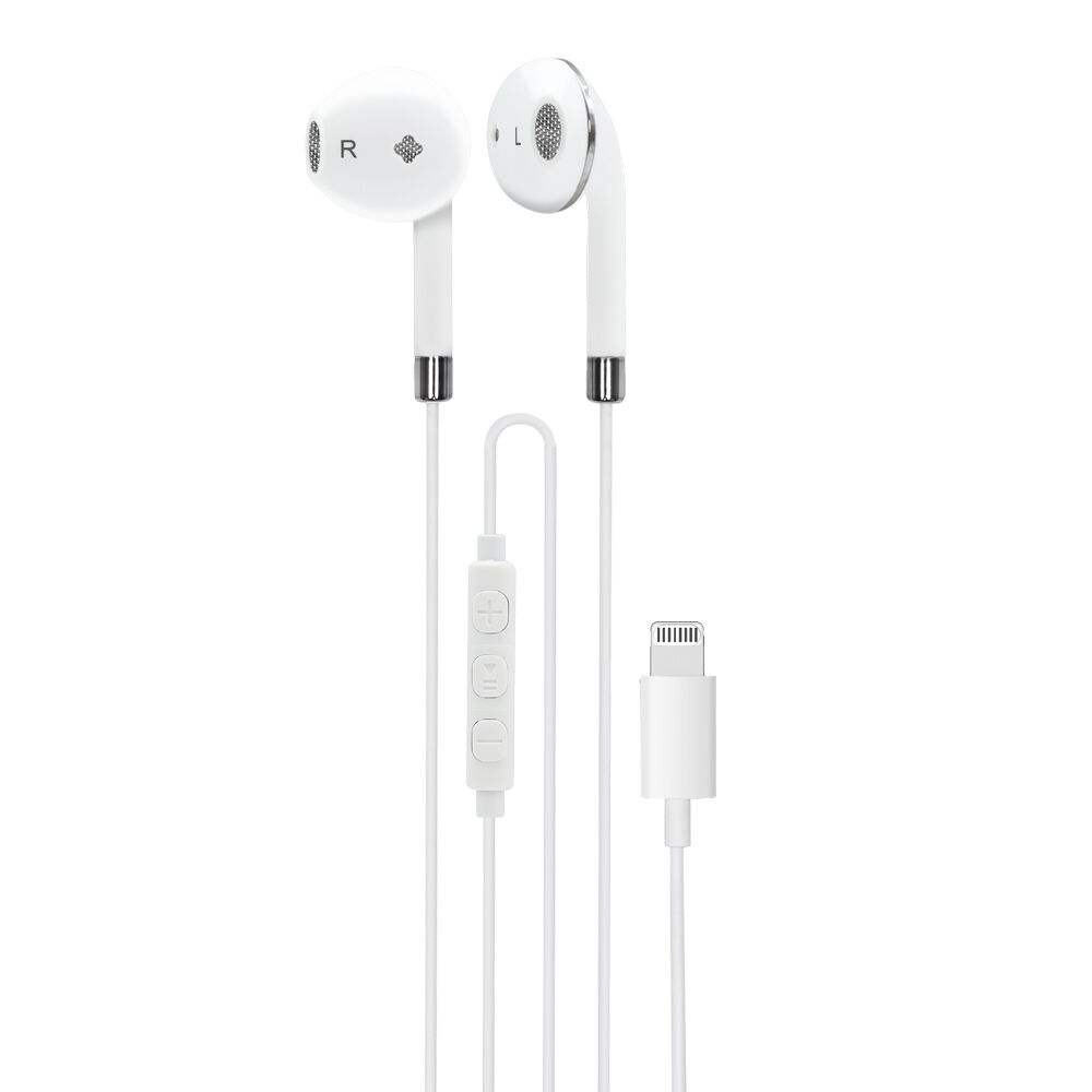 Auriculares con cable y microfono Lightning MFI Mooov