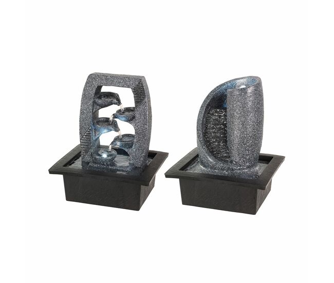 Fuente de jardín lumineo 894227 21,5 x 18,5 x 25 cm poliresina