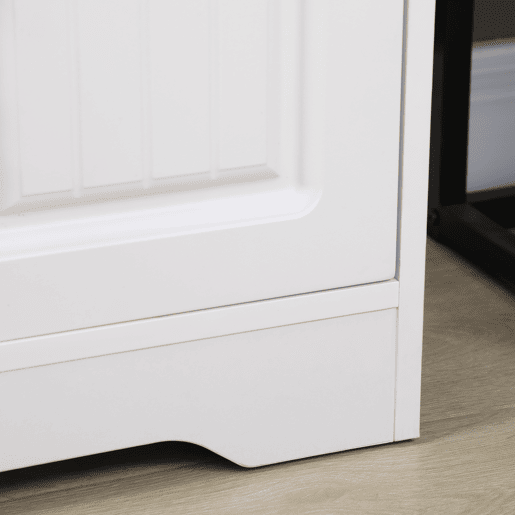 HOMCOM Vitrine Sala de Estar Estante para Livros com Portas de Vidro Prateleira Ajustável e Dobradiças de Fechamento Suave para Estúdio Escritório Dormitório 60x60x116 cm Branco