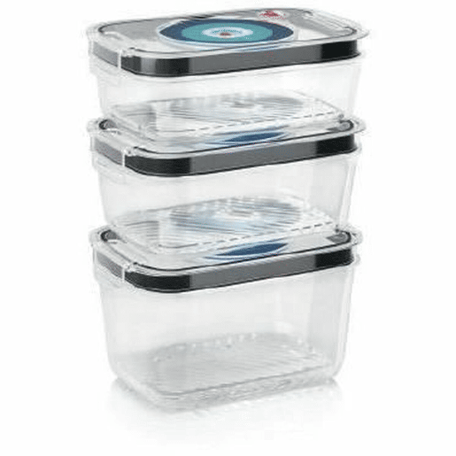 Conjunto de 3 Lancheiras BOSCH Tritan Plástico 1,5 L 1 L 700 ml 3 Peças