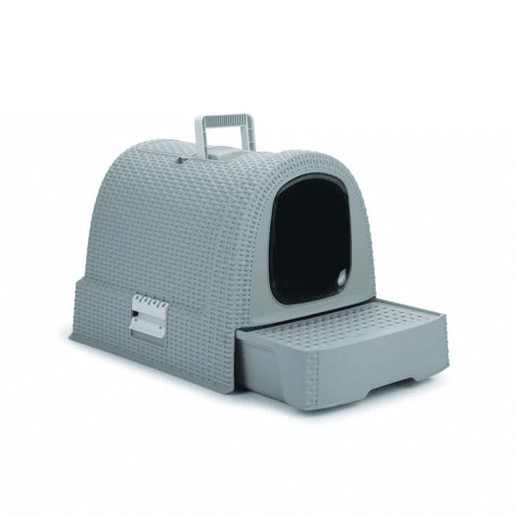 Caixa de Areia para Gatos Curver 51 x 38,5 x 39,5 cm Cinzento