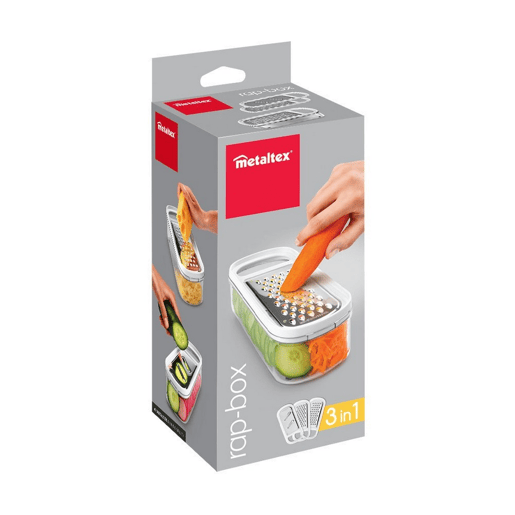 Ralador com Depósito Metaltex Rap-Box 3 em 1 ABS Acrílico (21 cm)