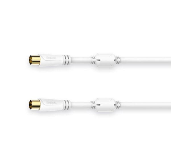Cable de antena hama 00205248 blanco 5 m