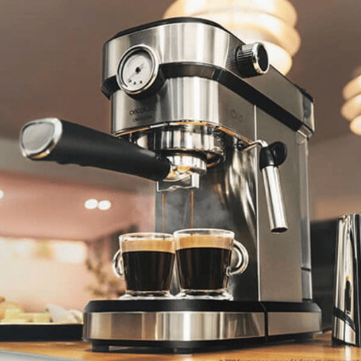 Máquina de Café Expresso Manual Cecotec Cafelizzia 790 Steel Pro 1,2 L 20 bar 1350W Aço 1,2 L