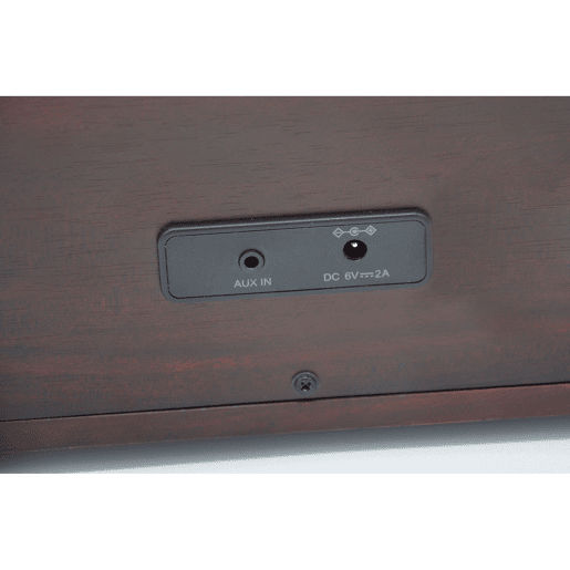 Roadstar HRA-270D+BT Rádio Digital Portátil Vintage DAB+FM Bluetooth USB, Estéreo, AUX-IN, Relógio de Alarme Duplo, , Madeira