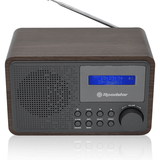 Roadstar HRA-700D+WD Rádio Portátil Vintage Digital DAB DAB+ FM, Alimentação por Rede Bateria Despertador Duplo, , Madeira Roadstar HRA-700D+WD Rádio Portátil Vintage Digital DAB DAB+ FM, Alimentação por Rede Bateria Despertador Duplo, , Madeira