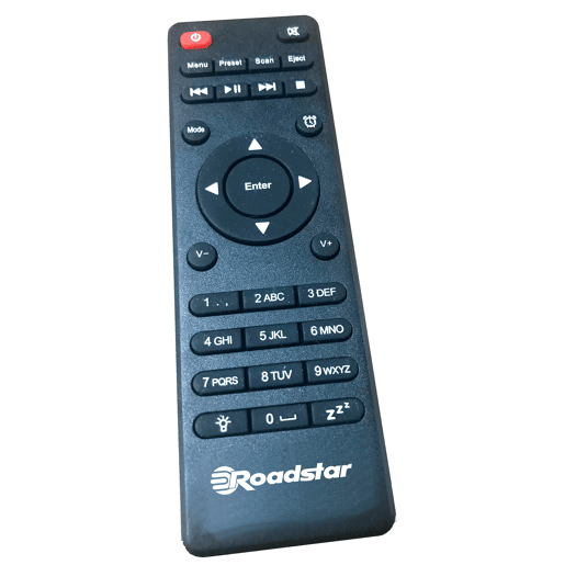 Roadstar IR-540D+BTBK Micro System Rádio Wi-Fi Internet e Digital DAB+ FM, Leitor de CD-MP3, Bluetooth, USB, , Preto