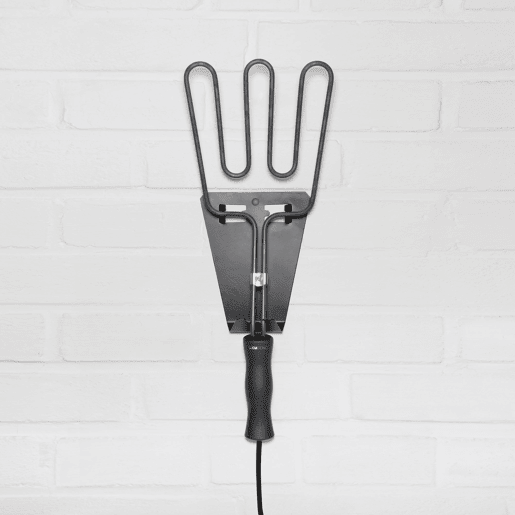 Clatronic EGA 3404 Aquecedor de Brasas Elétrico para Barbecue Emissão Mínima de Fumo, Preparado para Carvão Vegetal, 800, Prata