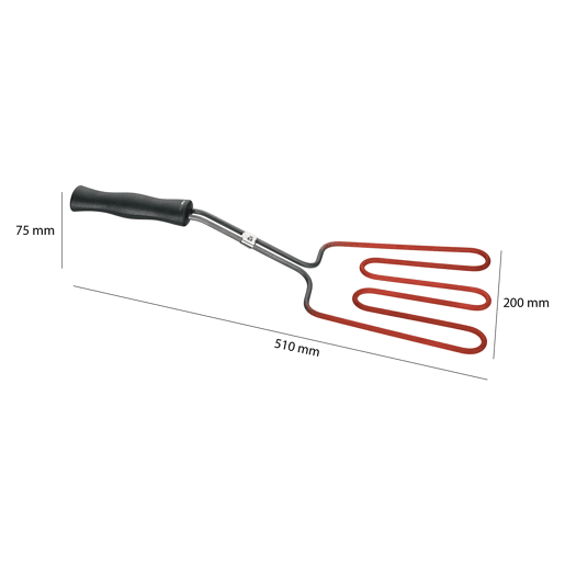 Clatronic EGA 3404 Aquecedor de Brasas Elétrico para Barbecue Emissão Mínima de Fumo, Preparado para Carvão Vegetal, 800, Prata