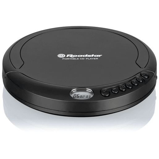Roadstar PCD-435NCDBK Discman Leitor de CD, CDA, CD-R, CD-RW, Portátil com Auscultadores Incluídos, sem Fios Ecrã LCD, , Preto