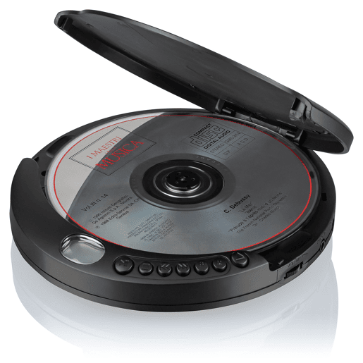 Roadstar PCD-435NCDBK Discman Leitor de CD, CDA, CD-R, CD-RW, Portátil com Auscultadores Incluídos, sem Fios Ecrã LCD, , Preto