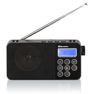 Roadstar TRA-2340PSW Rádio Digital Portátil Multiband AM FM SW Alimentação por Rede Bateria, Pequeno Leve, , Preto