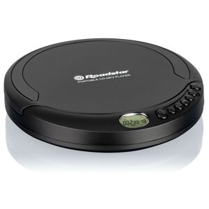 Roadstar PCD-498NMPBK Discman Leitor CD-MP3 WMA Portátil com Auriculares Incluído, Função Anti-Choque, Cabo USB, , Preto