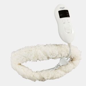 Adler AD 7412 Almofada Elétrica para Pescoço, Costas, Ombros, 8 Níveis de Temperatura, Temporizador, Tampa Lavável, 80 , Cinza branco
