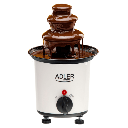 Adler AD4487 Fonte de Chocolate, Aço Inoxidável, Capacidade de 200ml,Temperatura máxima 80°C, 30, Branco