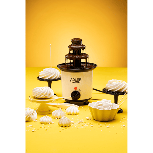 Adler AD4487 Fonte de Chocolate, Aço Inoxidável, Capacidade de 200ml,Temperatura máxima 80°C, 30, Branco