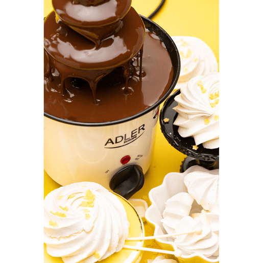 Adler AD4487 Fonte de Chocolate, Aço Inoxidável, Capacidade de 200ml,Temperatura máxima 80°C, 30, Branco