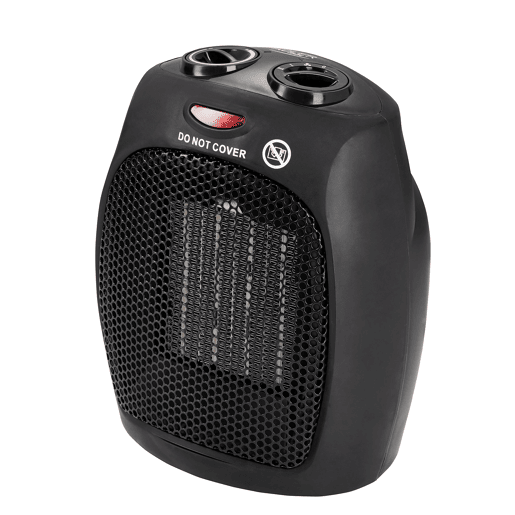 Adler AD 7702 Aquecedor Termoventilador Cerâmico Portátil PTC, 2 Níveis de Potência, Termóstato, Ar Frio  Quente, 1500, Preto