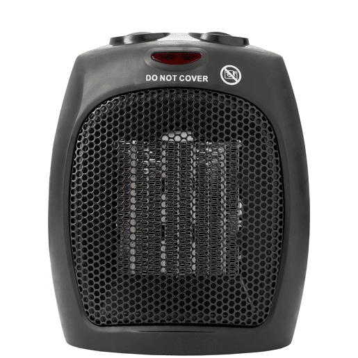 Adler AD 7702 Aquecedor Termoventilador Cerâmico Portátil PTC, 2 Níveis de Potência, Termóstato, Ar Frio  Quente, 1500, Preto