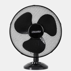 Mesko MS 7308 Ventilador de Mesa Oscilante Portátil de 23 cm, Tiltable, 2 Velocidades, Função de Bloqueio de Oscilação, 45, Preto
