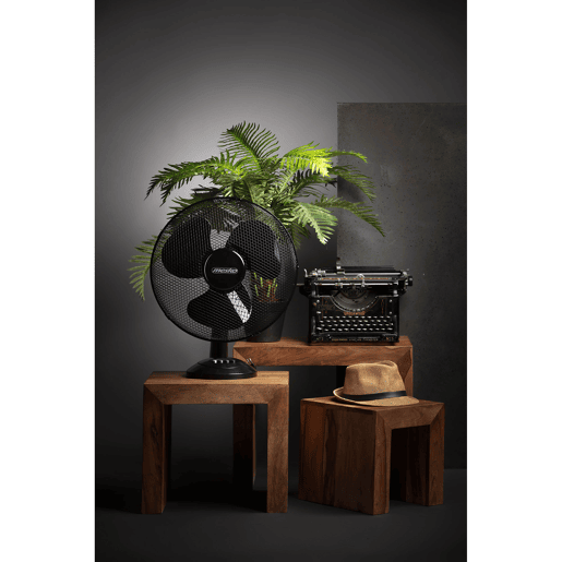 Mesko MS 7308 Ventilador de Mesa Oscilante Portátil de 23 cm, Tiltable, 2 Velocidades, Função de Bloqueio de Oscilação, 45, Preto