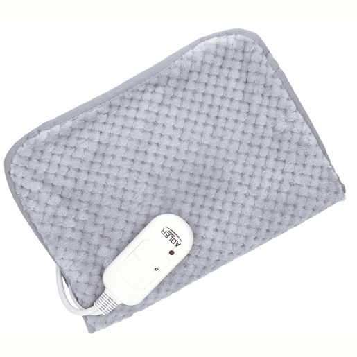 Adler AD7415 Almofada Elétrica para Pescoço, Costas, Ombros, 2 Níveis de Temperatura Tampa Lavável 30 x 40 cm, 80 , Cinza