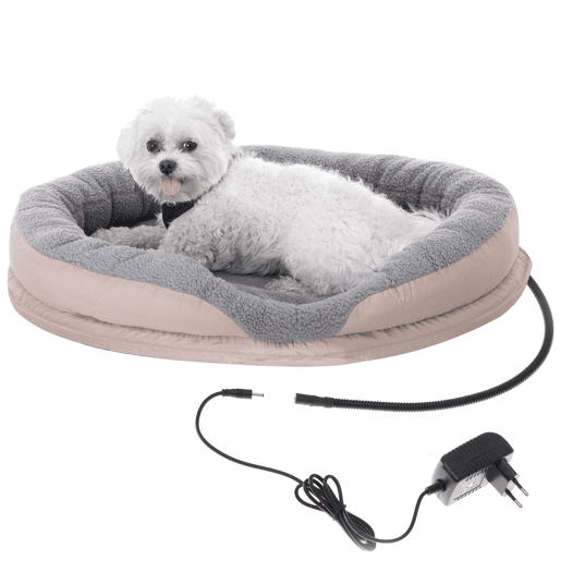 Camry CR7431 Cama Eléctrica Aquecida de Cão e Gato 76 x 58cm, Aquecimento para Animais de Estimação, 18 , MarroM