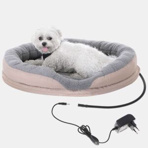 Camry CR7431 Cama Eléctrica Aquecida de Cão e Gato 76 x 58cm, Aquecimento para Animais de Estimação, 18 , MarroM