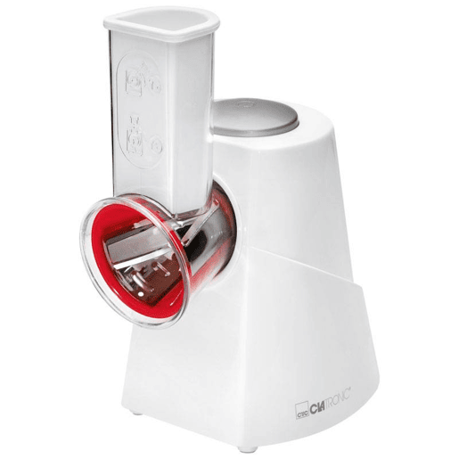 Clatronic ME 3604 Robô de Cozinha Multi para Fatiar e Ralar, 5 Acessórios de Aço Inoxidável, 150, Branco Clatronic ME 3604 Robô de Cozinha Multi para Fatiar e Ralar, 5 Acessórios de Aço Inoxidável, 150, Branco
