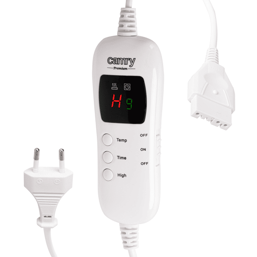 Camry CR7434 Cobertor Eléctrico 160 x 180cm 7 Níveis de Temperatura, Temporizador 1-9 horas, 120, Cinza Camry CR7434 Cobertor Eléctrico 160 x 180cm 7 Níveis de Temperatura, Temporizador 1-9 horas, 120, Cinza