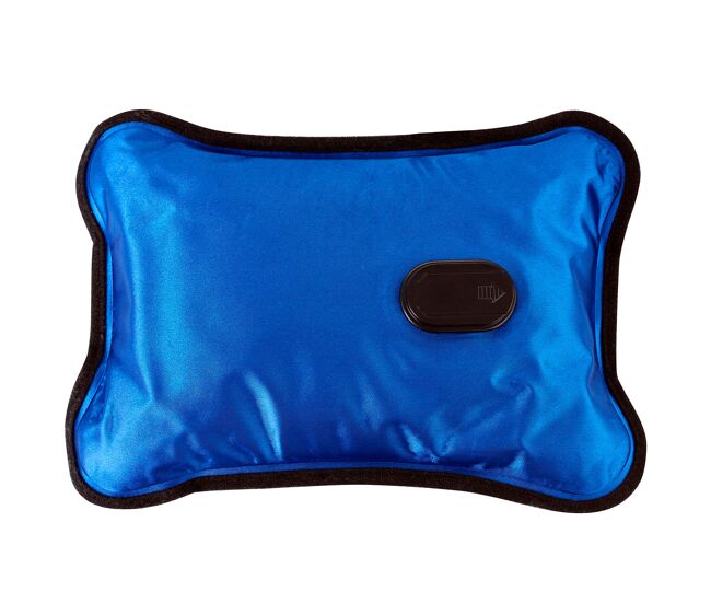 Adler ad7427 bolsa de agua caliente eléctrica, recargable, caliente en 15m, hasta 5 horas, funda desmontable, polar, 350, azul