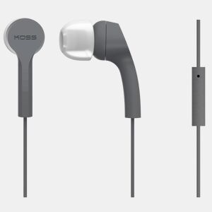 KOSS KEB9i Auscultadores com Fio e Microfone, Intra-Auriculares, Earphones In Ear Leves, , Cinza