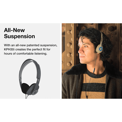 KOSS KPH30iK Auscultadores com Fio e Microfone, Auriculares de Faixa Headphones On Ear, , Preto KOSS KPH30iK Auscultadores com Fio e Microfone, Auriculares de Faixa Headphones On Ear, , Preto
