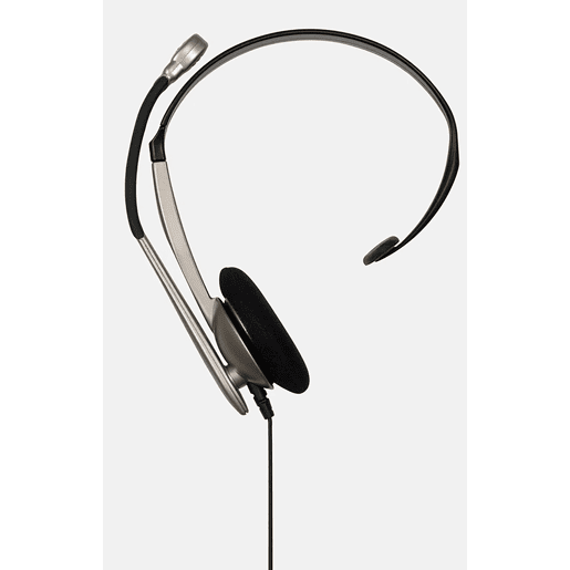KOSS CS95 USB Auricular com Fio USB e Microfone com Cancelador de Ruído, Auscultadores Mono para Videoconferência, , Bege