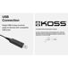 Auriculares con cable KOSS CS100 USB Auriculares con cable KOSS CS100 USB Beige