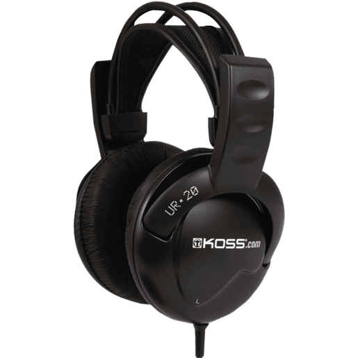 KOSS UR20 Auscultadores com Fio, DJ Auriculares de Faixa, Fechado, Headphones Over Ear, , Preto