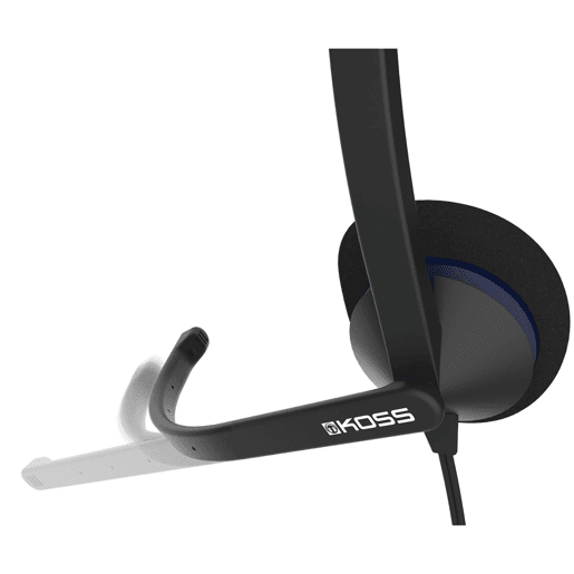 KOSS CS200 USB Auricular com Fio USB e Microfone com Cancelador de Ruído, Auscultadores para Videoconferência, , Preto