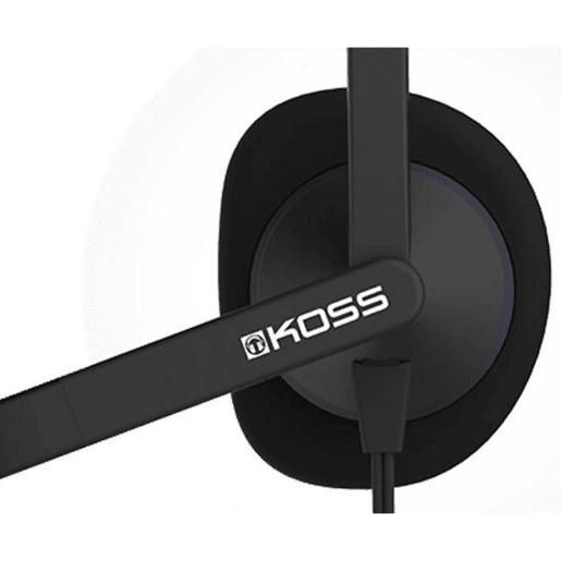 KOSS CS200 USB Auricular com Fio USB e Microfone com Cancelador de Ruído, Auscultadores para Videoconferência, , Preto