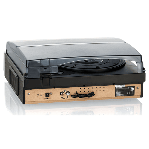 Roadstar TTR-8634 Gira-discos de Vinil 334578 rpm Rádio FM Altifalantes Incorporados Saída RCA Tomada para Auscultadores, , Preto