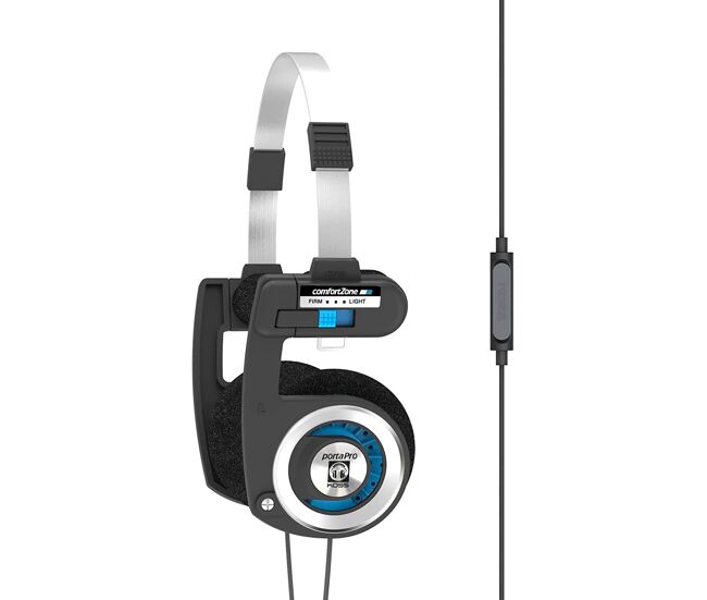 Koss koss porta pro auriculares con cable cascos on ear de diadema abiertos, micrófono para llamadas manos libres, , negro