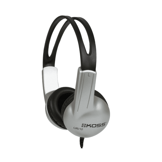 KOSS UR10 Auscultadores com Fio, Auriculares de Faixa, Fechado, Headphones On Ear, , Preto  cinza