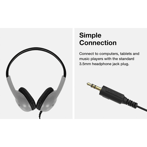 KOSS UR10 Auscultadores com Fio, Auriculares de Faixa, Fechado, Headphones On Ear, , Preto  cinza