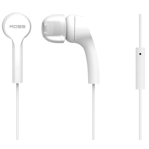 KOSS KEB9i Auscultadores com Fio e Microfone, Intra-Auriculares, Earphones In Ear Leves, , Branco KOSS KEB9i Auscultadores com Fio e Microfone, Intra-Auriculares, Earphones In Ear Leves, , Branco