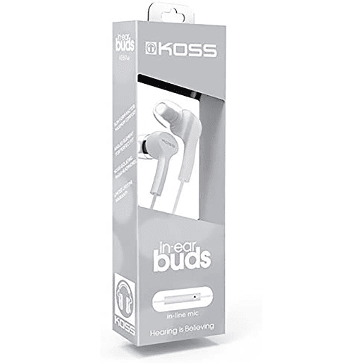 KOSS KEB9i Auscultadores com Fio e Microfone, Intra-Auriculares, Earphones In Ear Leves, , Branco KOSS KEB9i Auscultadores com Fio e Microfone, Intra-Auriculares, Earphones In Ear Leves, , Branco