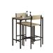 Juegos de Mesa Alta y 2 taburetes OGT03-N SoBuy 89x45 Juegos de Mesa Alta y 2 taburetes OGT03-N SoBuy 89x45 Natural