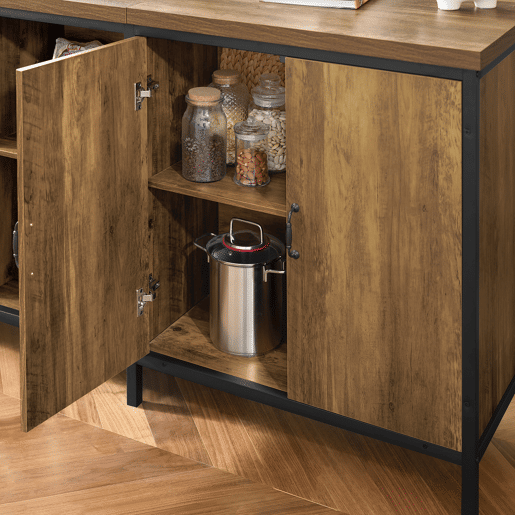 Aparador de jantar com 2 portas 4 compartimentos KNL01-F SoBuy