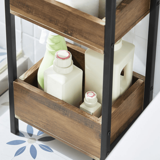 Prateleira de casa de banho com 3 prateleiras FRG226-F SoBuy