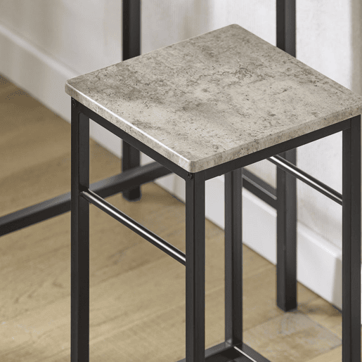 Conjunto Mesa de bar alta e 2 bancos OGT10-HG SoBuy