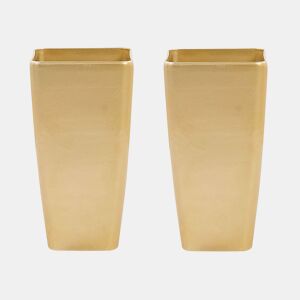Beliani Conjunto de 2 vasos para plantas MODI
